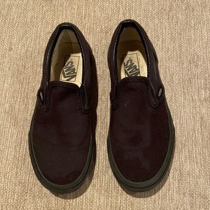 Kids Vans black sneaker shoes